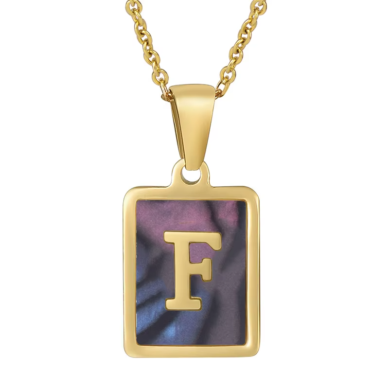 Buchstaben Kette Gold – 18K Vergoldung & Edelstahl