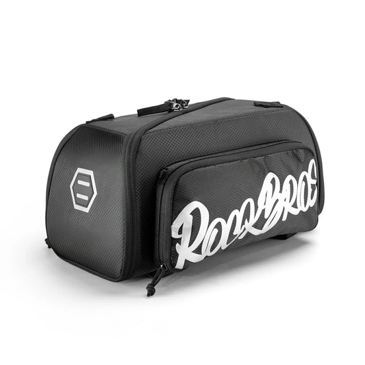 Foldable one-piece pannier bag for the luggage rack
