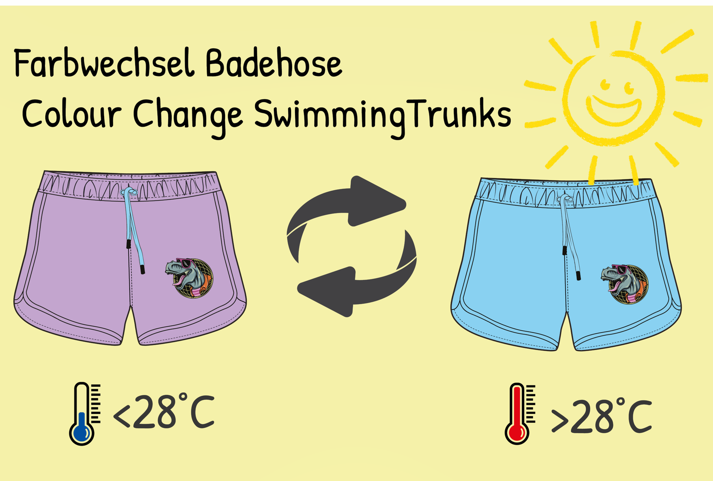 Magic Jungen Badehose Dinosaurier