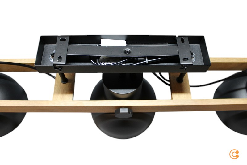 B-flokks Just Light. Cup 2.0 loftljós með þremur ljósum, svart málm, loftlampi, Lamp939