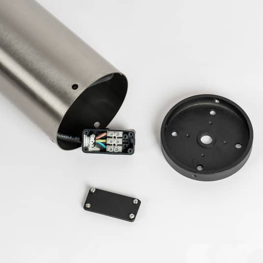 Arcchio Rudolfine götuljós í B-flokki, standljós, útilampi, V4 A ryðfrítt stál, 90 cm