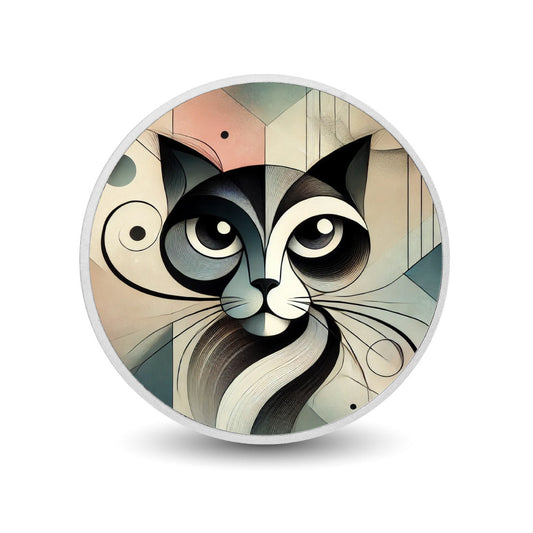 Abstract Whiskers: The Geometric Gaze Coloured Coin