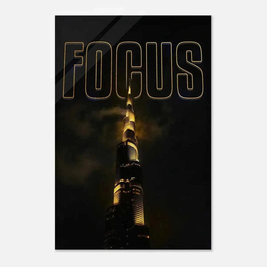 FOCUS - Leinwandbild Motivation