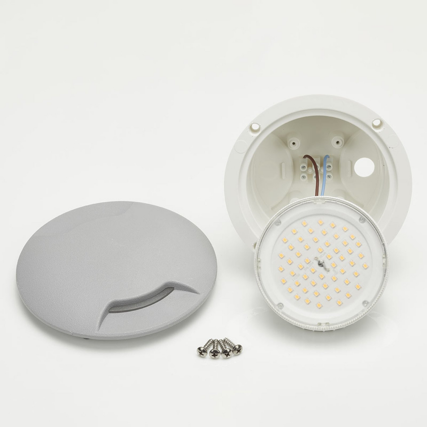 B-grade Fumagalli Ceci recessed floor spotlight, recessed lamp, LED, grey, CCT 160 2 L GX53 10 W spot