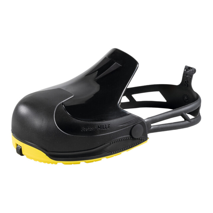 Öryggisskór frá Gaston Mille í B-flokki, skór fyrir gesti, svartur hlífðarfatnaður