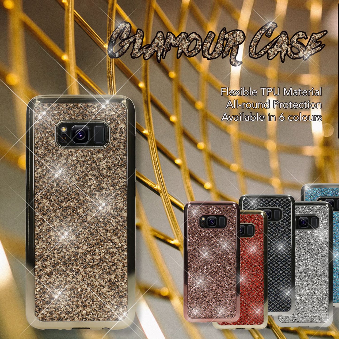 Samsung Galaxy S8 Plus Glitter Phone Case by NALIA, Glitter Cover Bling Case