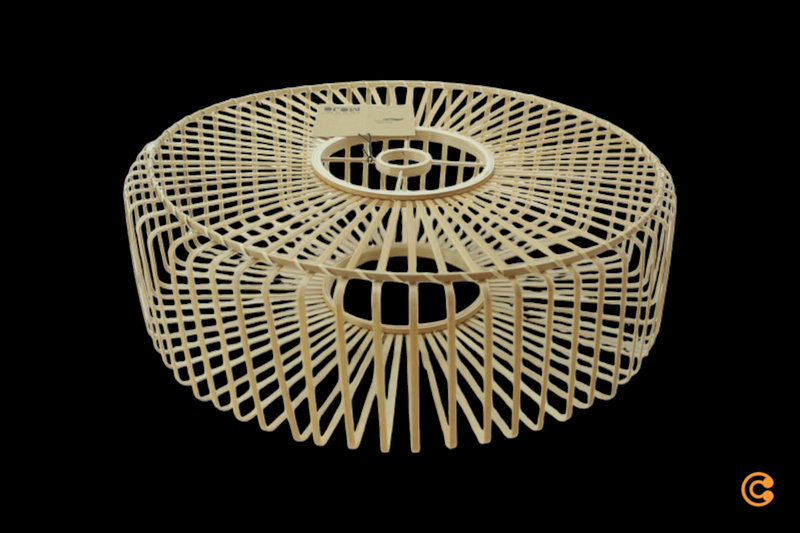 B-Ware Good & Mojo Bromo Lampe Leuchte Bambus ø 60cm Deckenleuchte Siehe Text/Foto