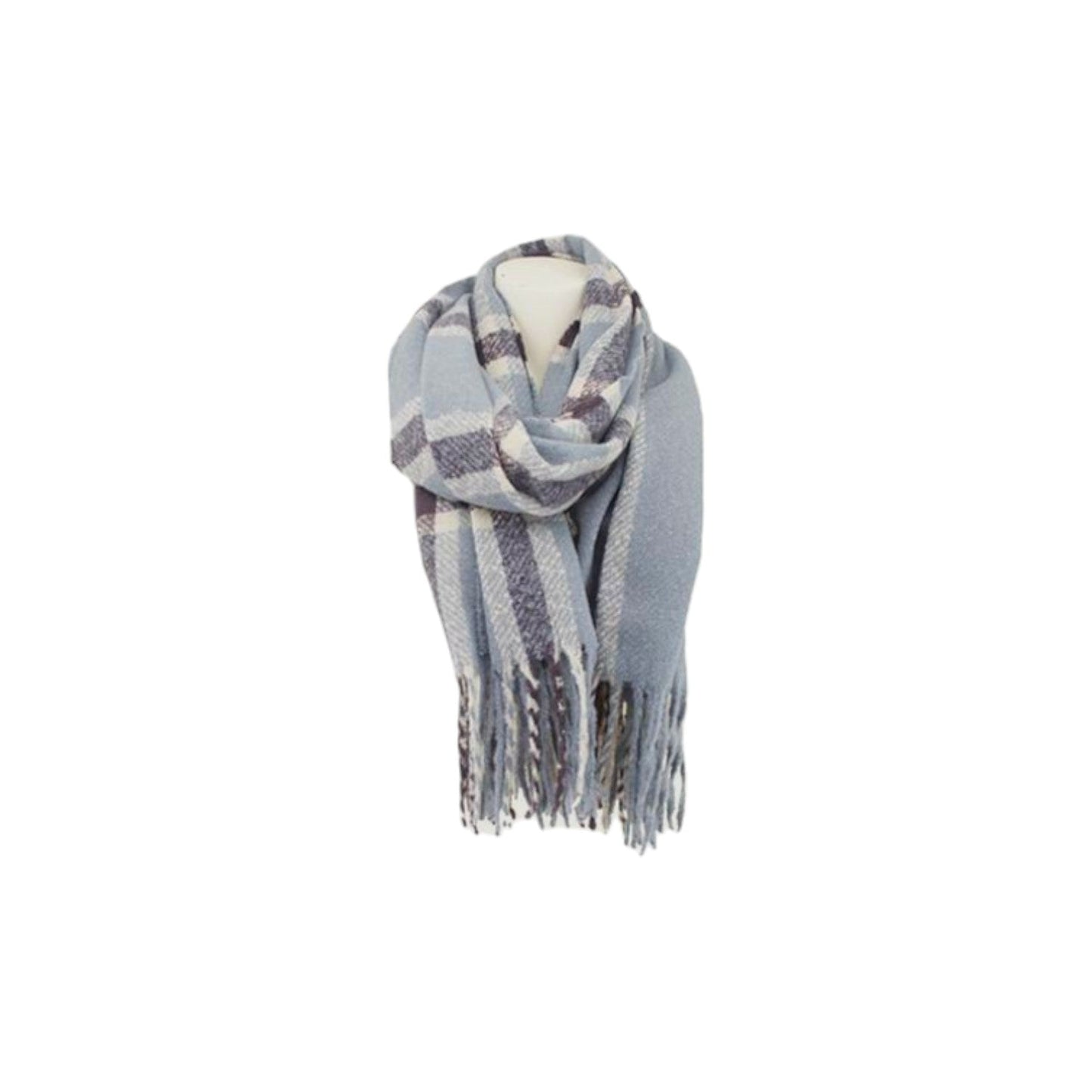 Winter Damen Schal » Winterschal kariert » Cashmera Soft » Damenschal » Fransenschal 180 x 65 cm