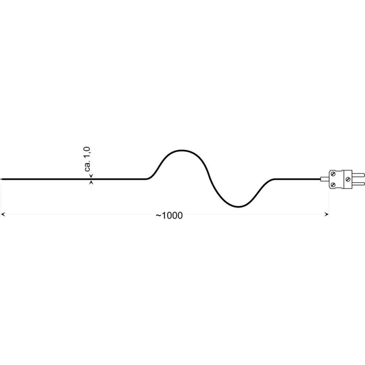 B-flokks Greisinger Gtf 300 Gs Nicrini vírskynjari loftskynjari trefjaplasts hitastigsskynjari