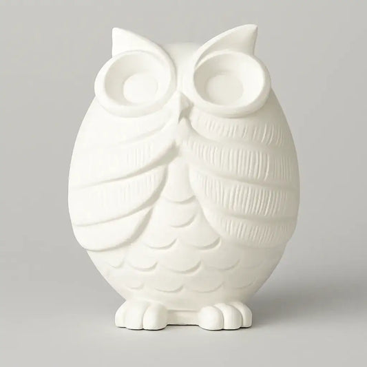 Eulefigur „Nichts Böses sagen“ – Handgemachte Deko mit Symbolkraft