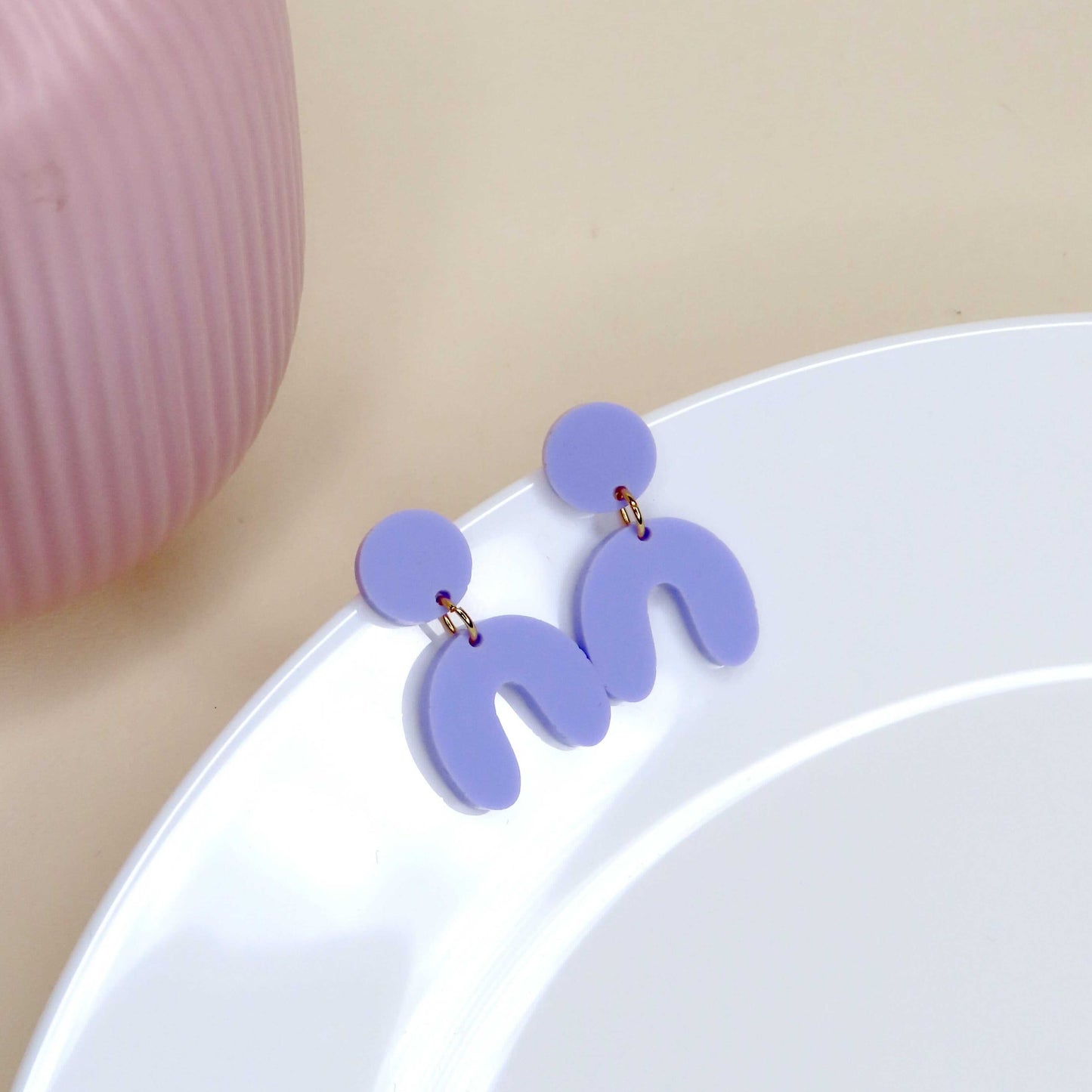 Flieder Arch Bogen Ohrringe