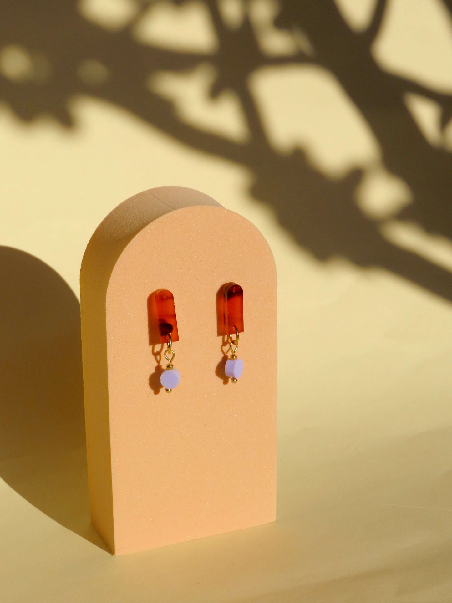 Smokey Flieder Paula Ohrringe