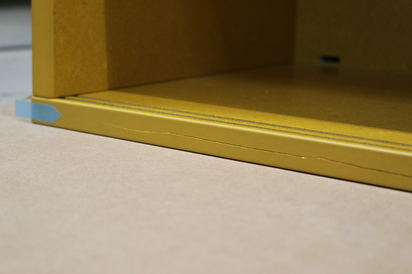 B-grade Hay cabinet, chest of drawers, sideboard, yellow, 130x75 cm. See text/photos.