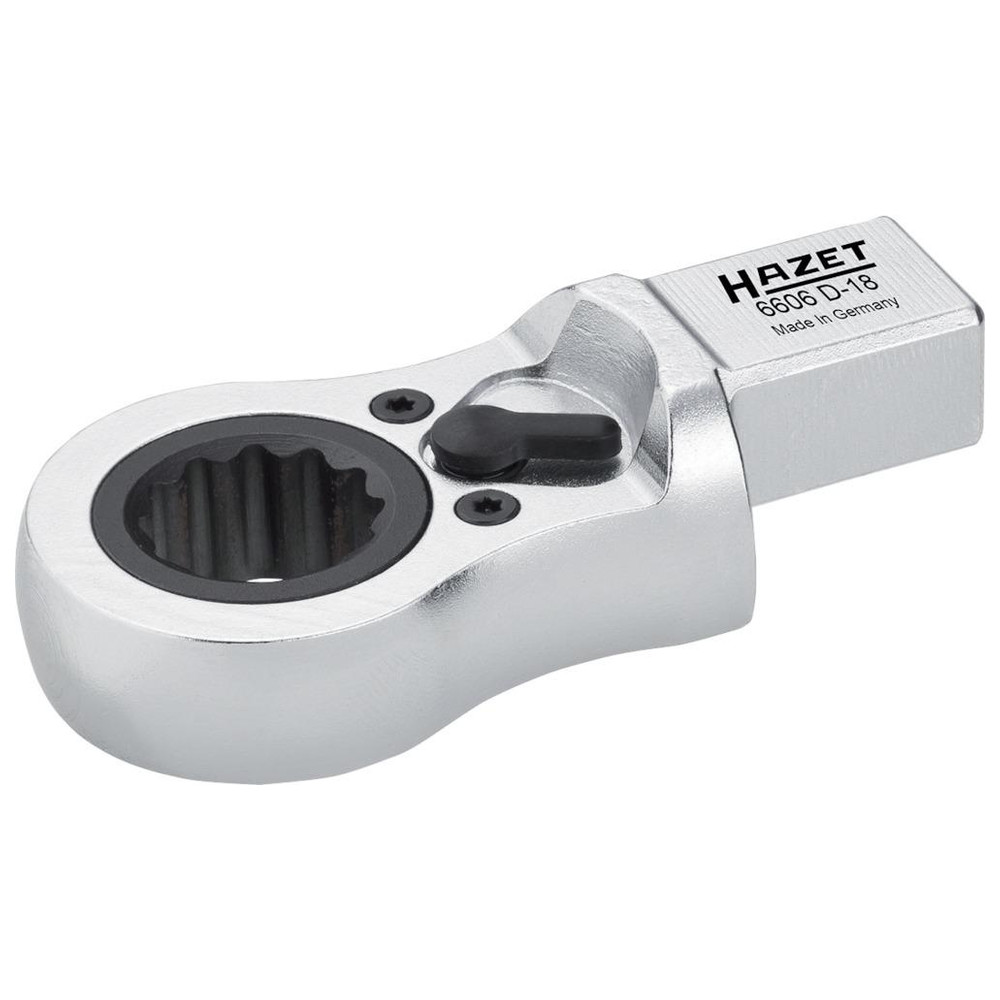 B-grade Hazet insert ring spanner ratchet 19 mm chrome vanadium 40 teeth chrome-plated