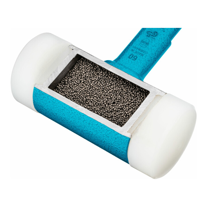 B-grade Hazet plastic hammer, impact tool, polyurethane heads, 60 mm, 1953 N 60