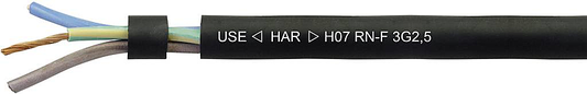 B-Ware Helukabel 558445 Schlauchleitung H07 Rn F 3 G 1.50 Mm² Schwarz 20 Meter