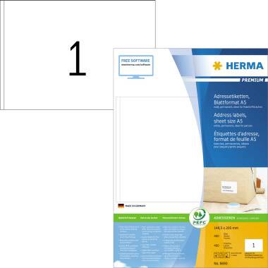 B-Ware Herma 8690 148.5 X 205 Mm 400 Stück Adress Etiketten Universaletikett 2 Stück