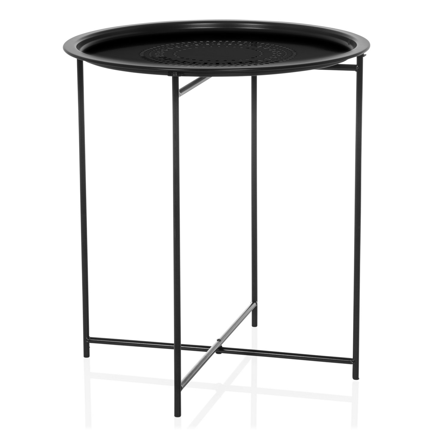 B-Ware Hjh Living Allrund Metall Schwarz Beistelltisch Couchtisch Sofatisch Tisch