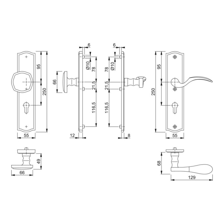 B-flokks Hoppe hlífðartengi úr messingi M57/371 A/3/112 Shli 10 Pz 57 U5 67 U5