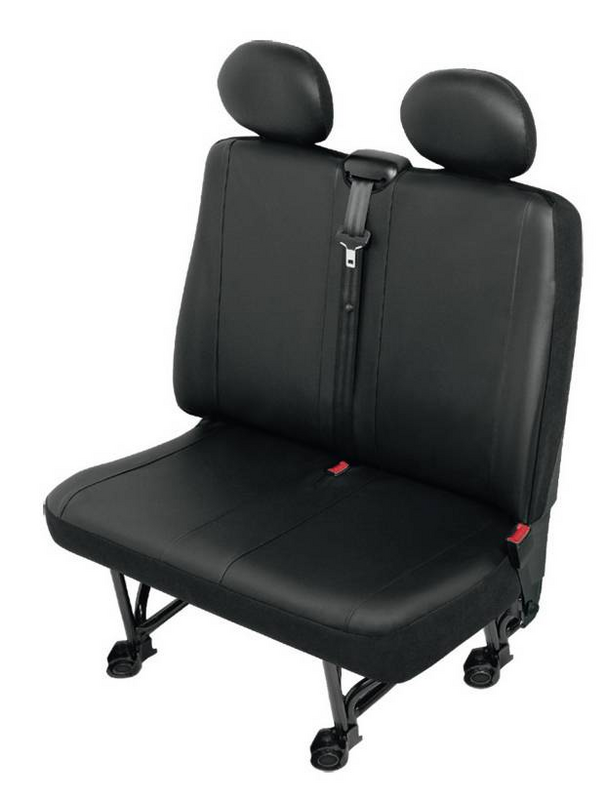 B-grade HP car accessories double seat cover, faux leather, black, for vans