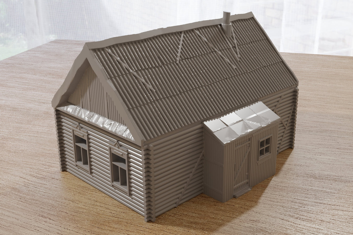 Russian Izba - Tabletop Wargaming WW2 Terrain | 15mm 20mm 28mm HO Miniature 3D Printed Model | Bolt Action