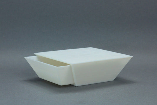 Inverted Pyramid Coffee Table: Modern Dollhouse Miniature Furniture