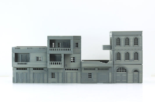 Arab Urban Buildings set of Four Town Houses - Tabletop Wargaming Terrain - Miniature Gaming - 3D Printed