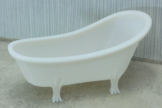 1:12 Scale Miniature Bathtub | Modern Dollhouse Bathroom Furniture | Luxury 3D Printed Bathtub Made in Germany