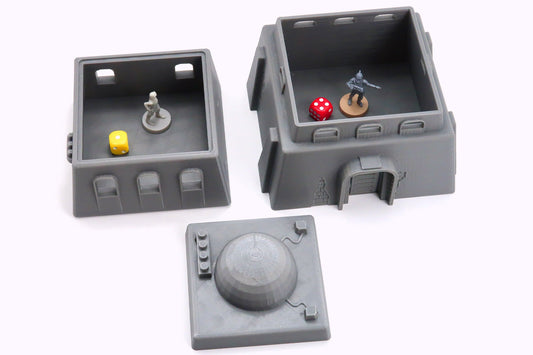 Double Storey Taper House - Desert Village - 3D Printed - Galactic Miniature Games Legion Compatible Terrain 35mm, 28mm, 15mm