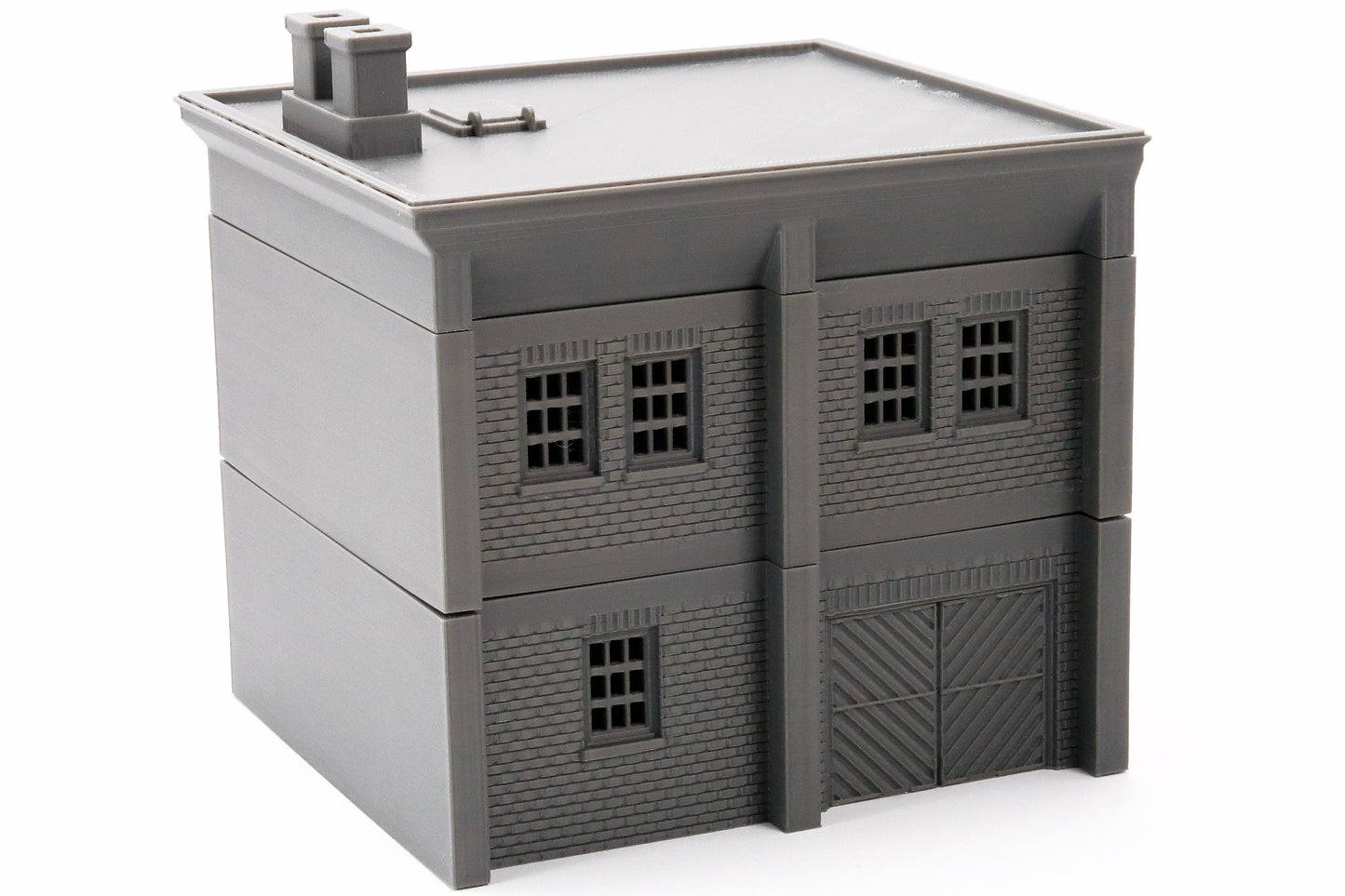 Modular Factory - Tabletop Wargaming WW2 Terrain | Miniature 3D Printed Model | Flames of War - Chain of Command