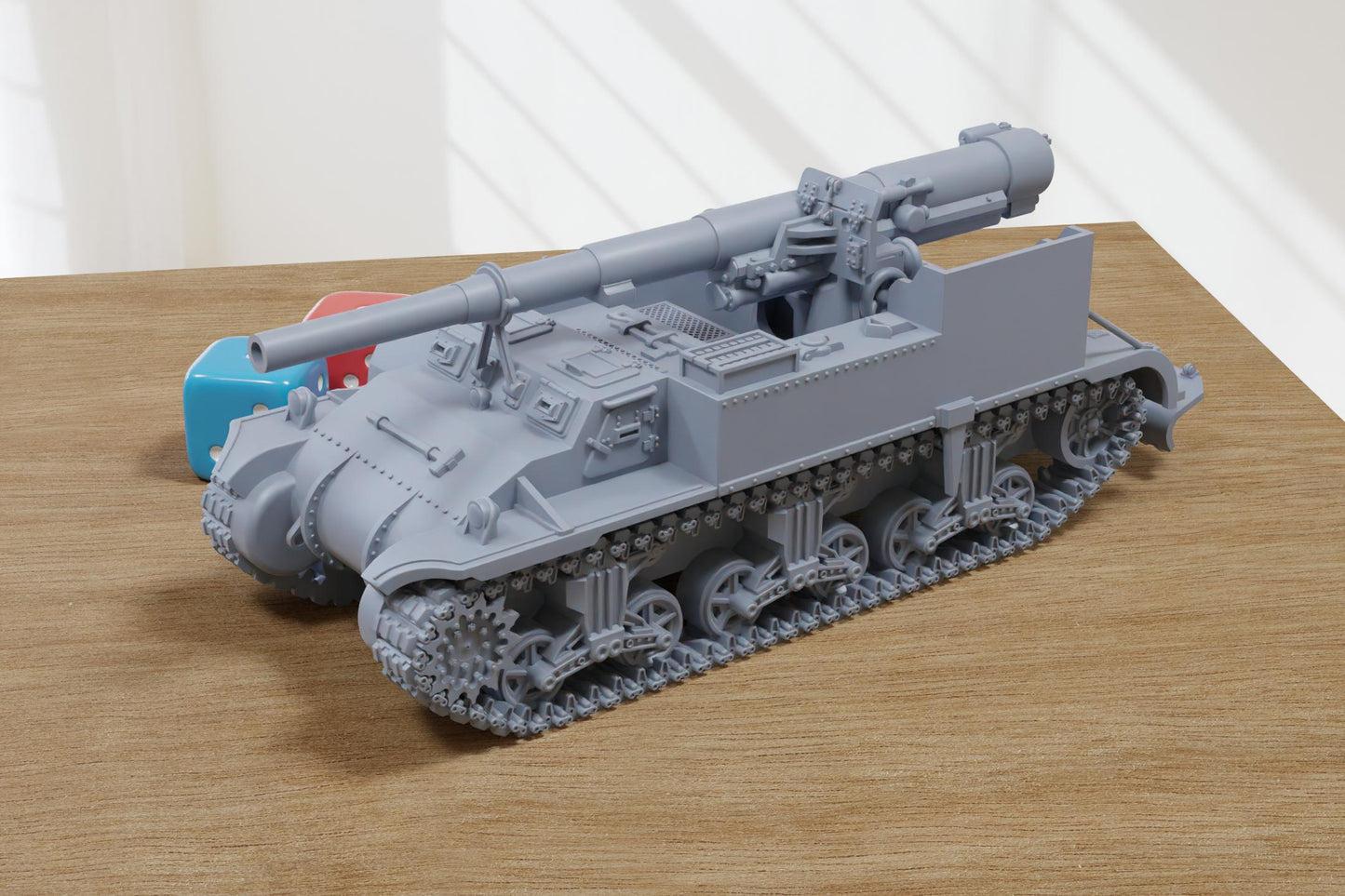 M12 Gun Motor Carriage - 3D Printed Miniature Wargaming Combat Vehicle - 28mm / 20mm / 15mm Scale
