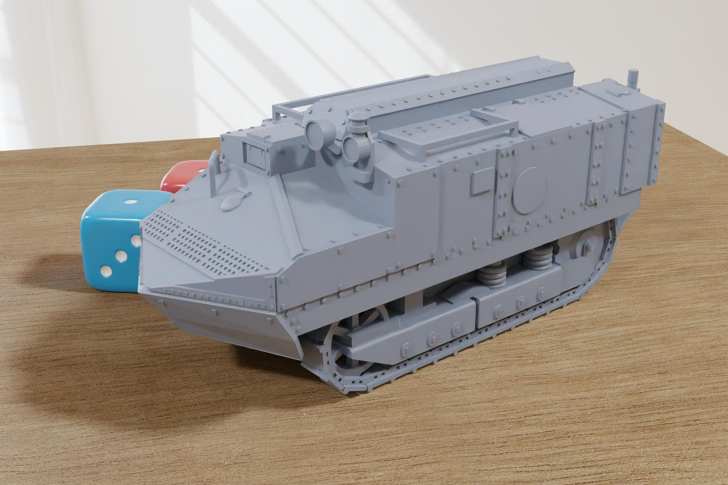 Schneider CA Char Ravitailleur (France) WW1 Tank - 3D Printed Miniature Wargaming Combat Vehicle - 28mm / 20mm / 15mm Scale
