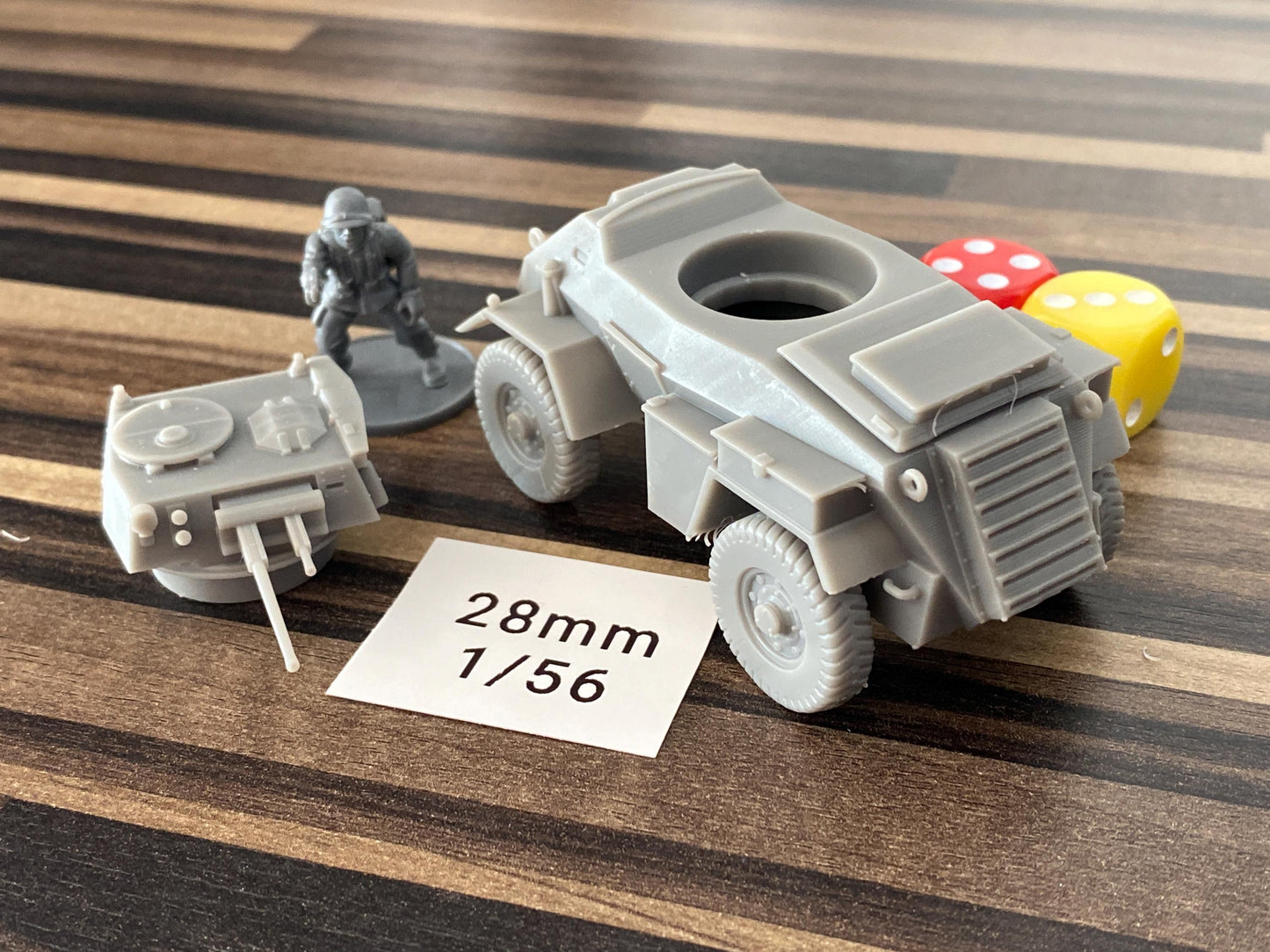 Humber Scout Car Mk II British WW2 Vehicle - 3D Resin Printed 28mm / 20mm / 15mm Miniature Tabletop Wargaming