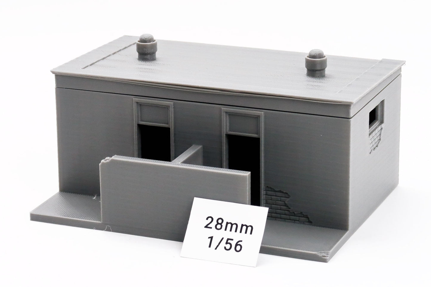 Soviet Public Toilets- Zona Alfa / Cold War in the East - 3D Printed Miniature Wargaming Terrain 28mm / 20mm / 15mm Scale