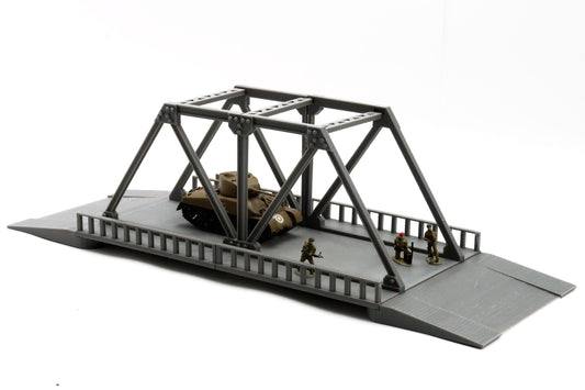 Pratt Truss Bridge - 3D Printed Miniature Wargaming Terrain 28mm / 20mm / 15mm Scale