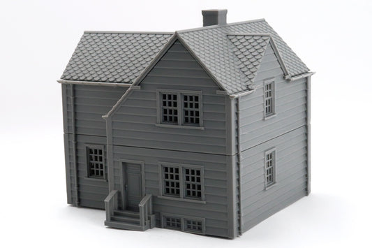 American Suburban House DS-03 - 3D Printed Miniature Wargaming Terrain