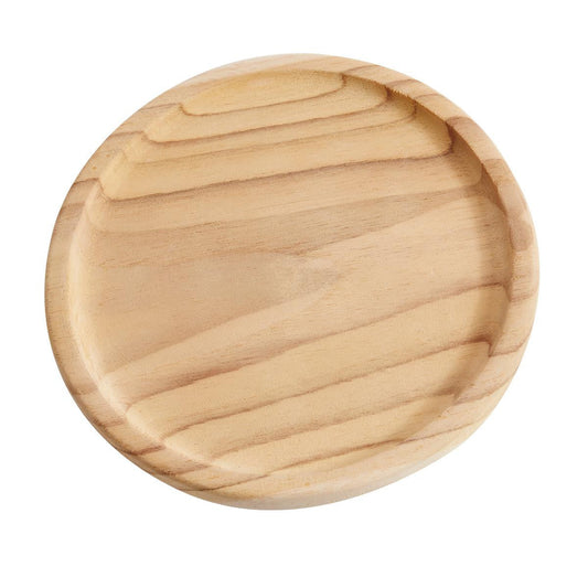 Teakteller natur on the side Ø15cm