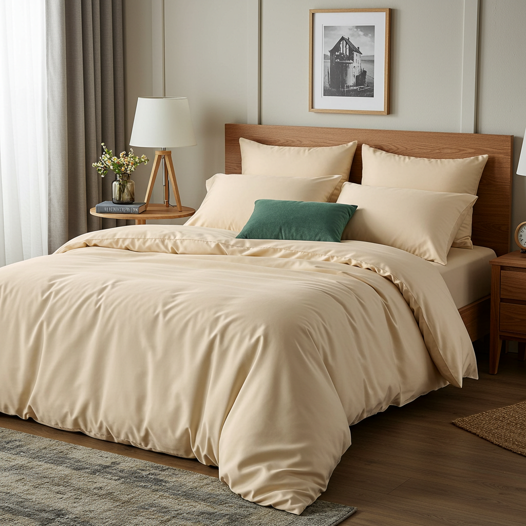 Lúxus sængurver úr bómullarsatíni