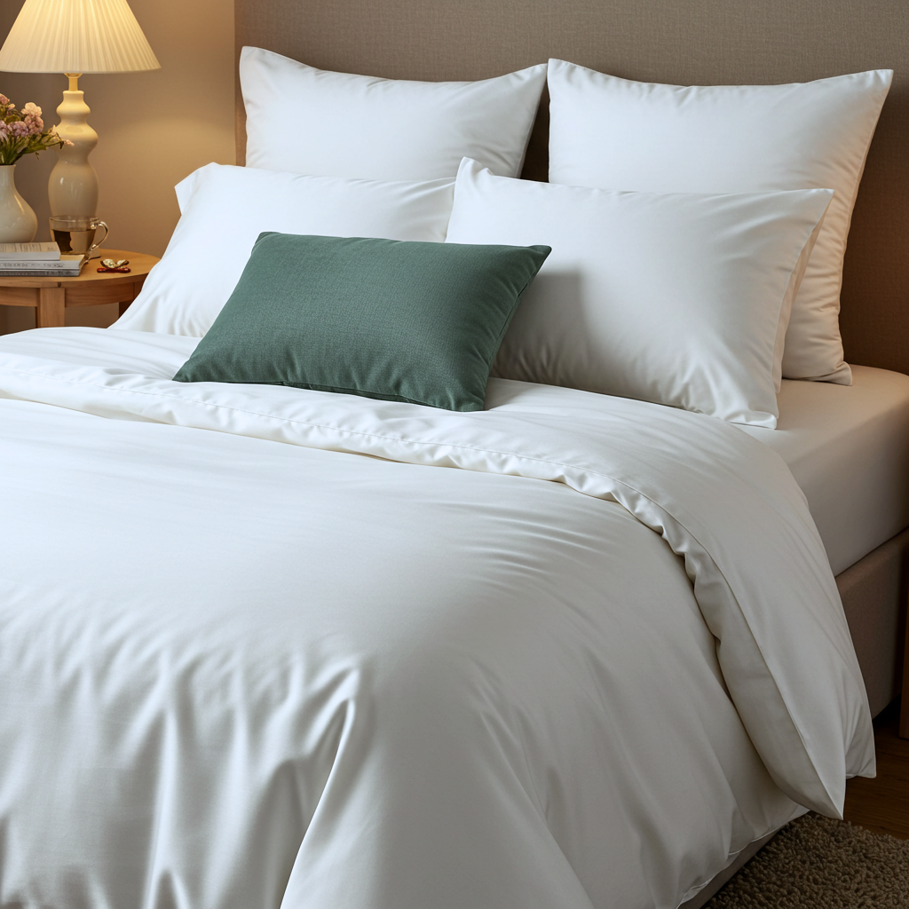 Lúxus sængurver úr bómullarsatíni