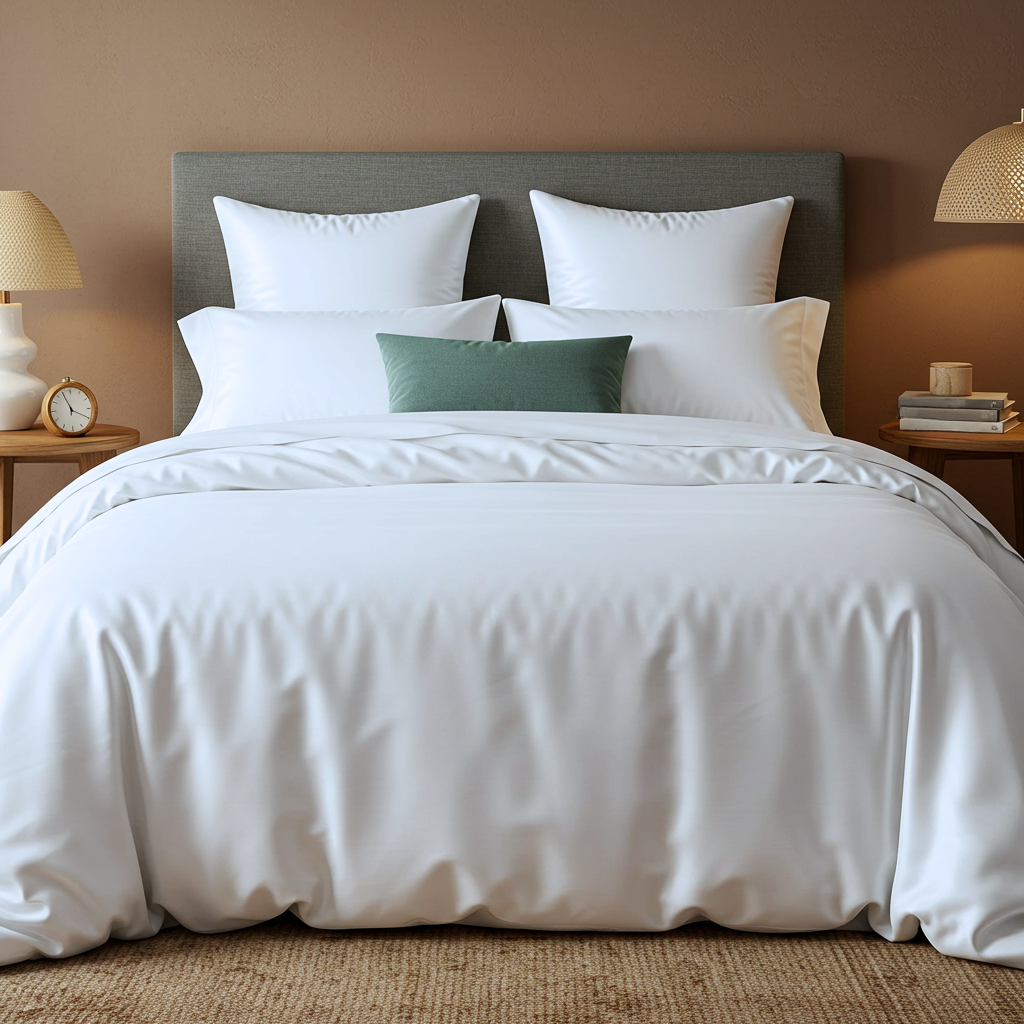 Lúxus sængurver úr bómullarsatíni