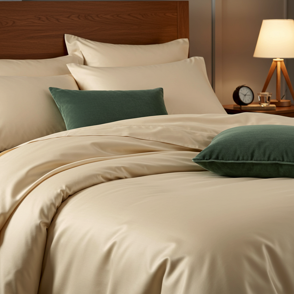 Lúxus sængurver úr bómullarsatíni