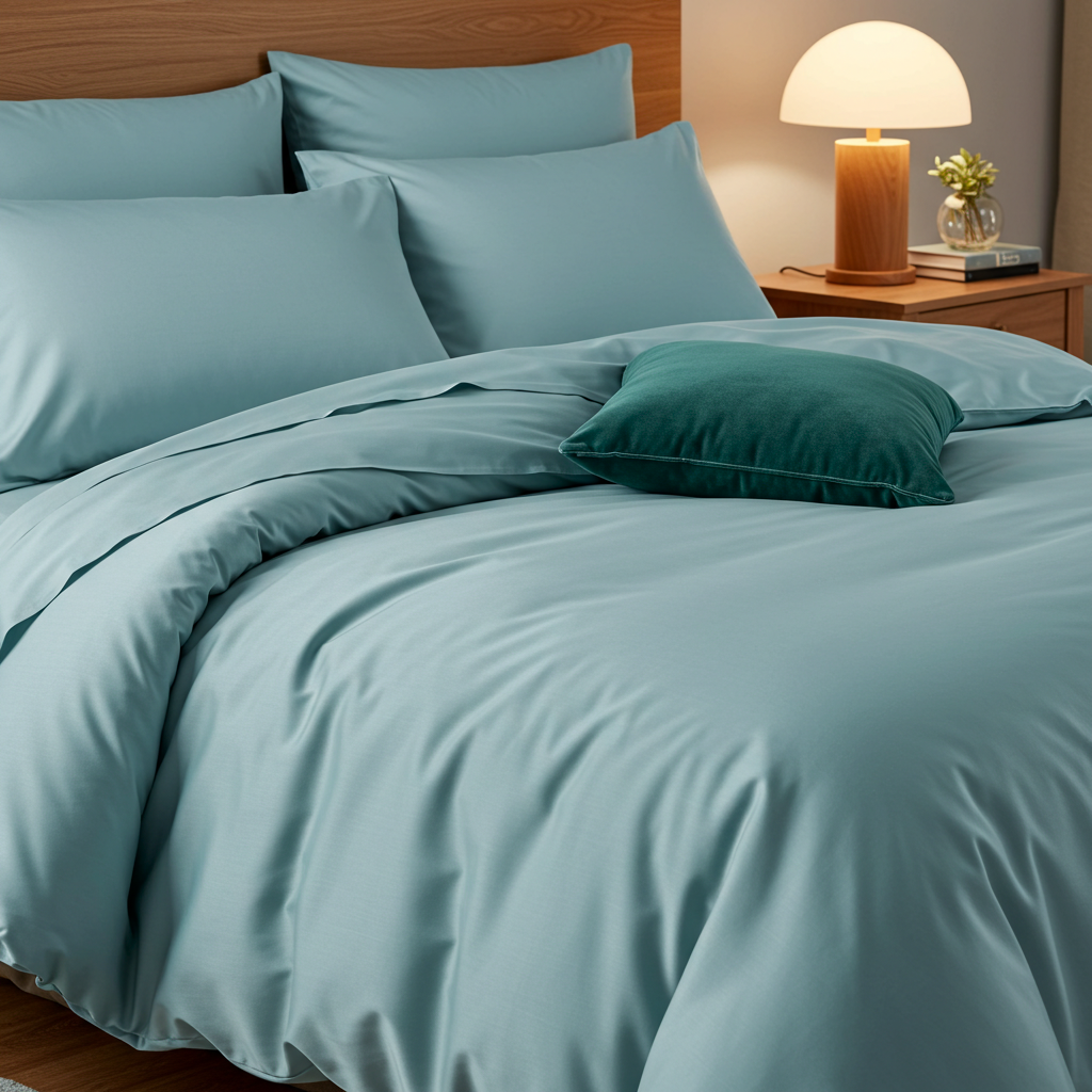 Lúxus sængurver úr bómullarsatíni