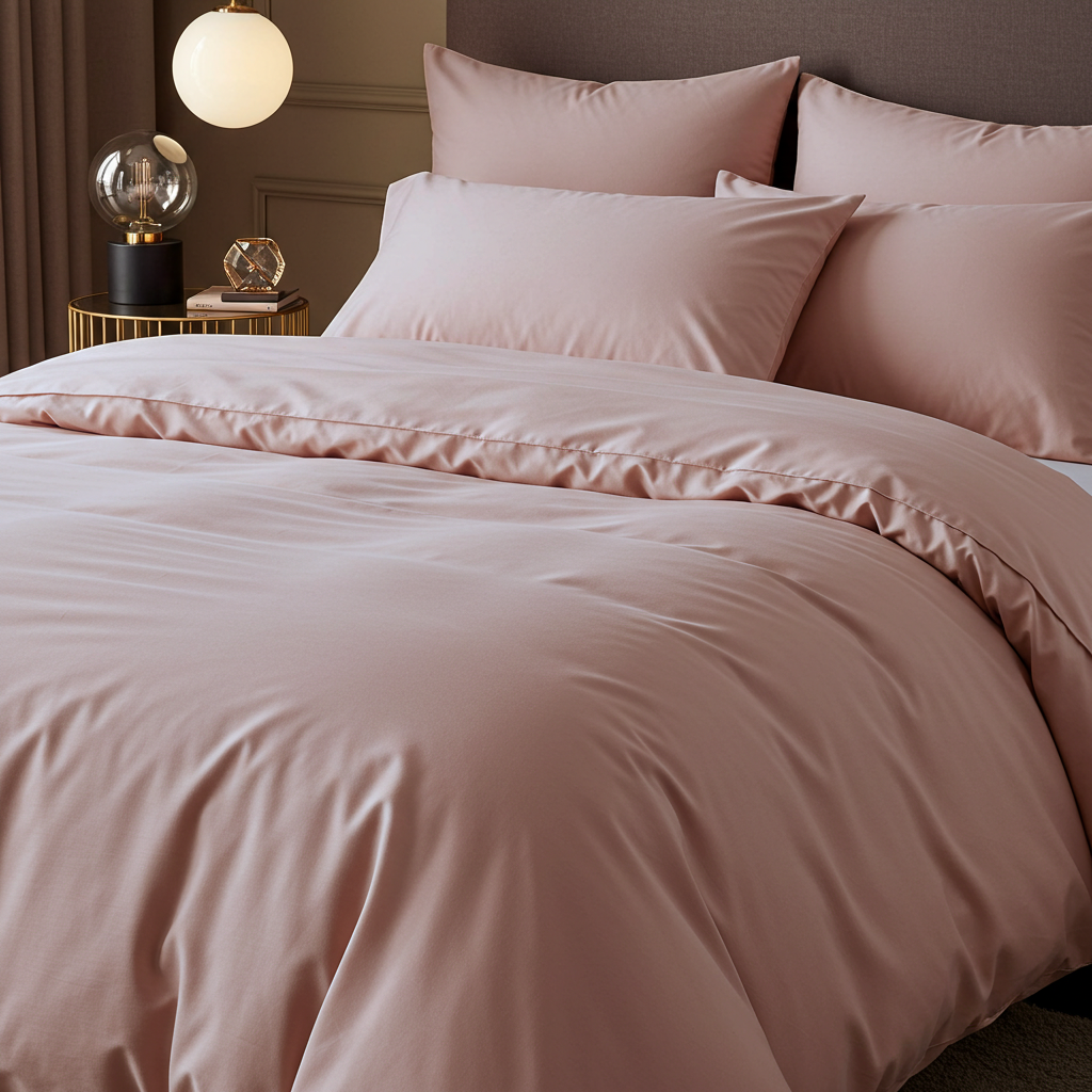 Sængurver úr bómullarsatíni, heillandi