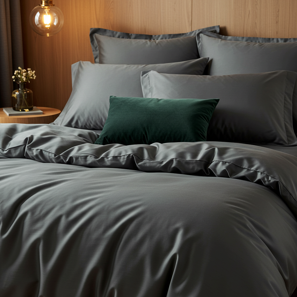 Lúxus rúmföt úr bómullarsatíni