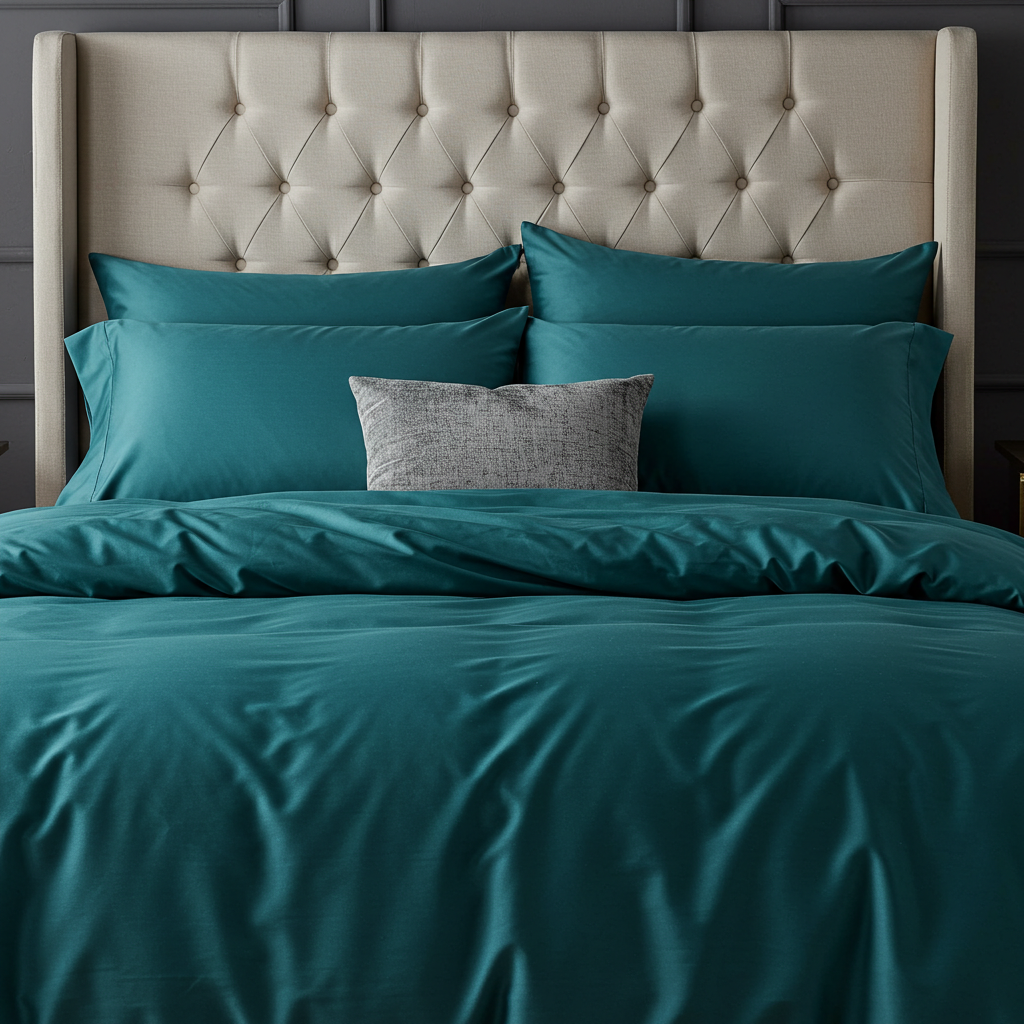 Heillandi bómullar-satín rúmföt