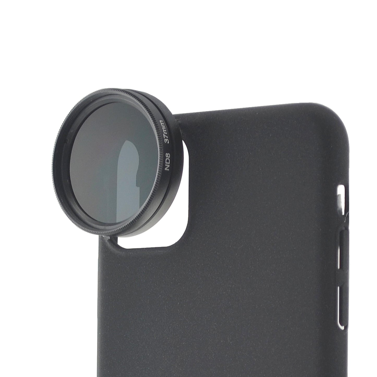 SYSTEM-S ND Filter 37 mm Set Neutraldichtefilter Graufilter mit Hülle für iPhone 11 Pro