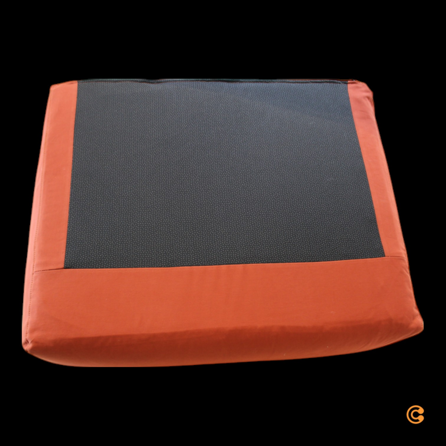 Kartell Pop púðar í B-flokki, bak- og sætispúðar, útisófapúðar í staðinn, appelsínugulir