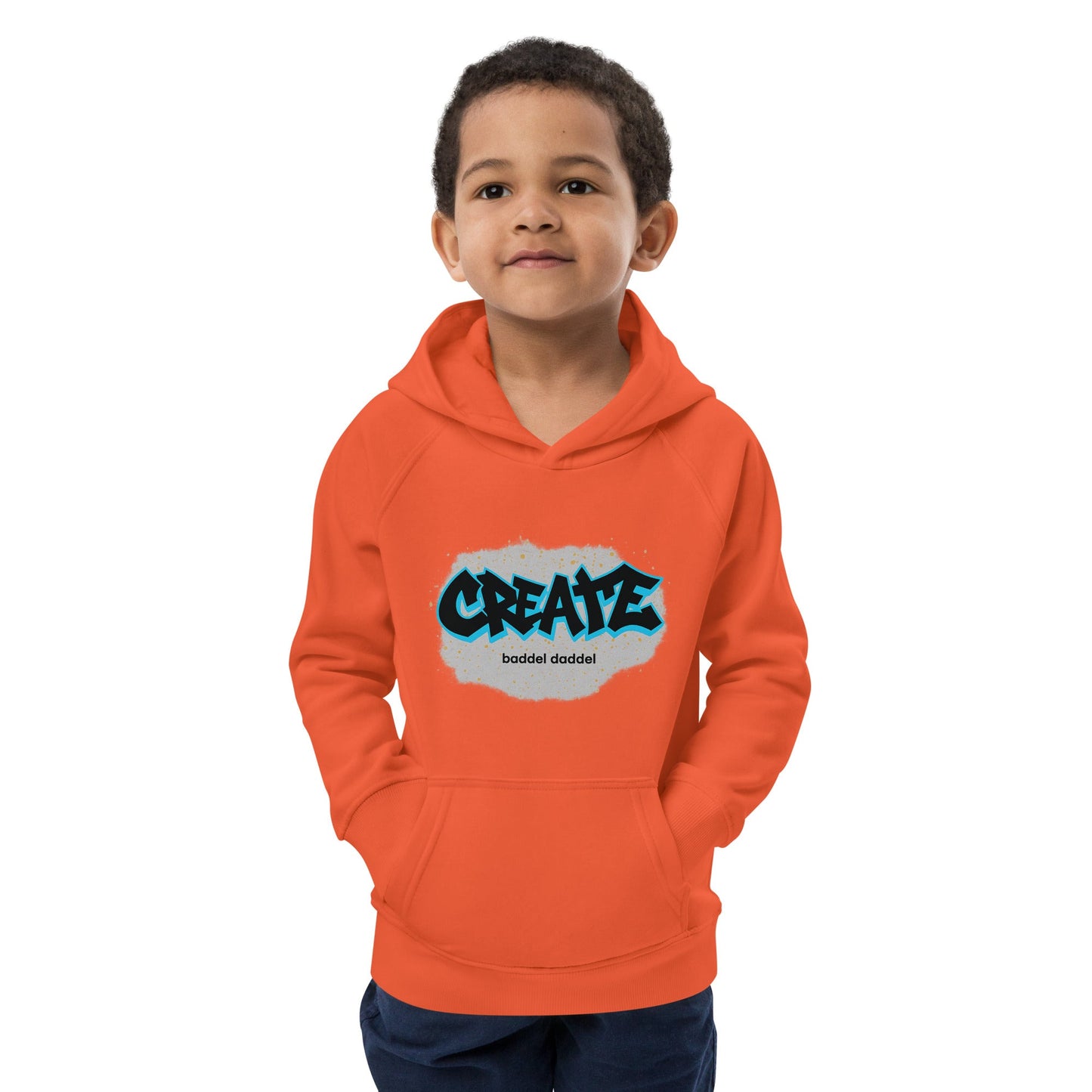 Hoodie Graffiti Vibes – Bunt, bequem & kreativ im Baddeldaddel Design!