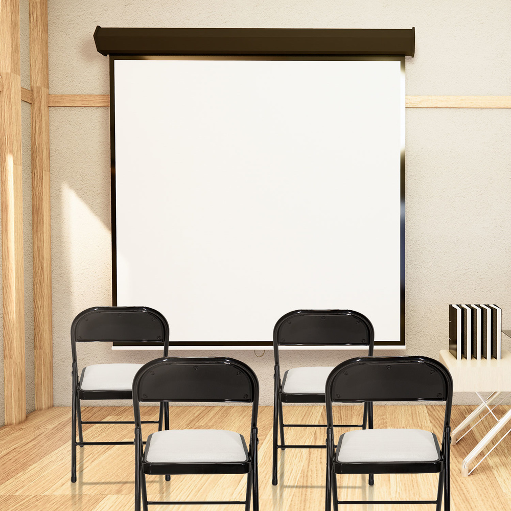 B-flokks Hjh skrifstofufundarstóll / gestastóll / samanbrjótanlegur stóll Tudela PU hvítur stóll