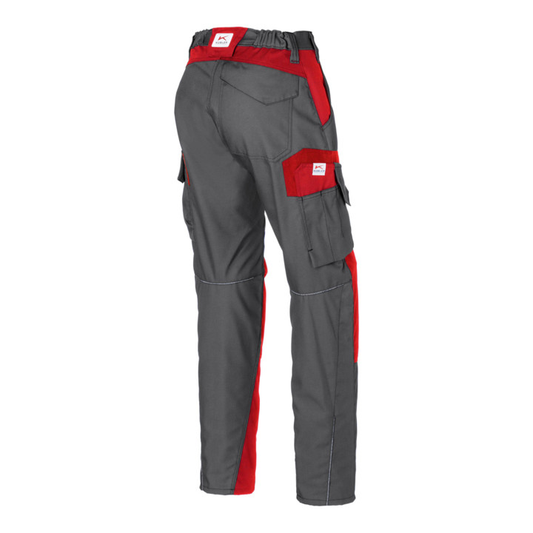 B-grade Kübler women's work trousers, Cordura, anthracite/medium red, size 44, multifunctional